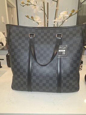 Louis Vuitton Black Damier Graphite Canvas Duffel Bag